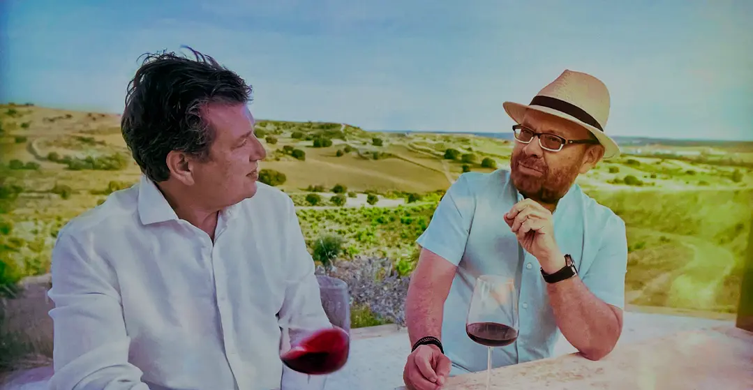 Félix tasting wine